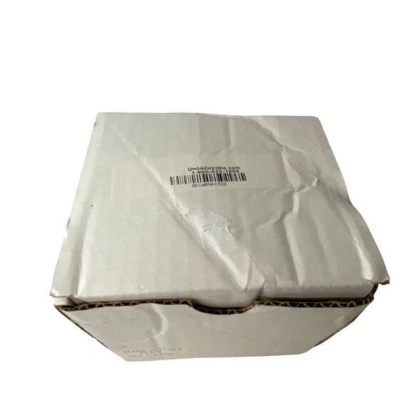 Mouth-Blown Glass Christmas Nativity Ornament  Silver Ball Gold Star Italy 5" - Picture 8 of 8